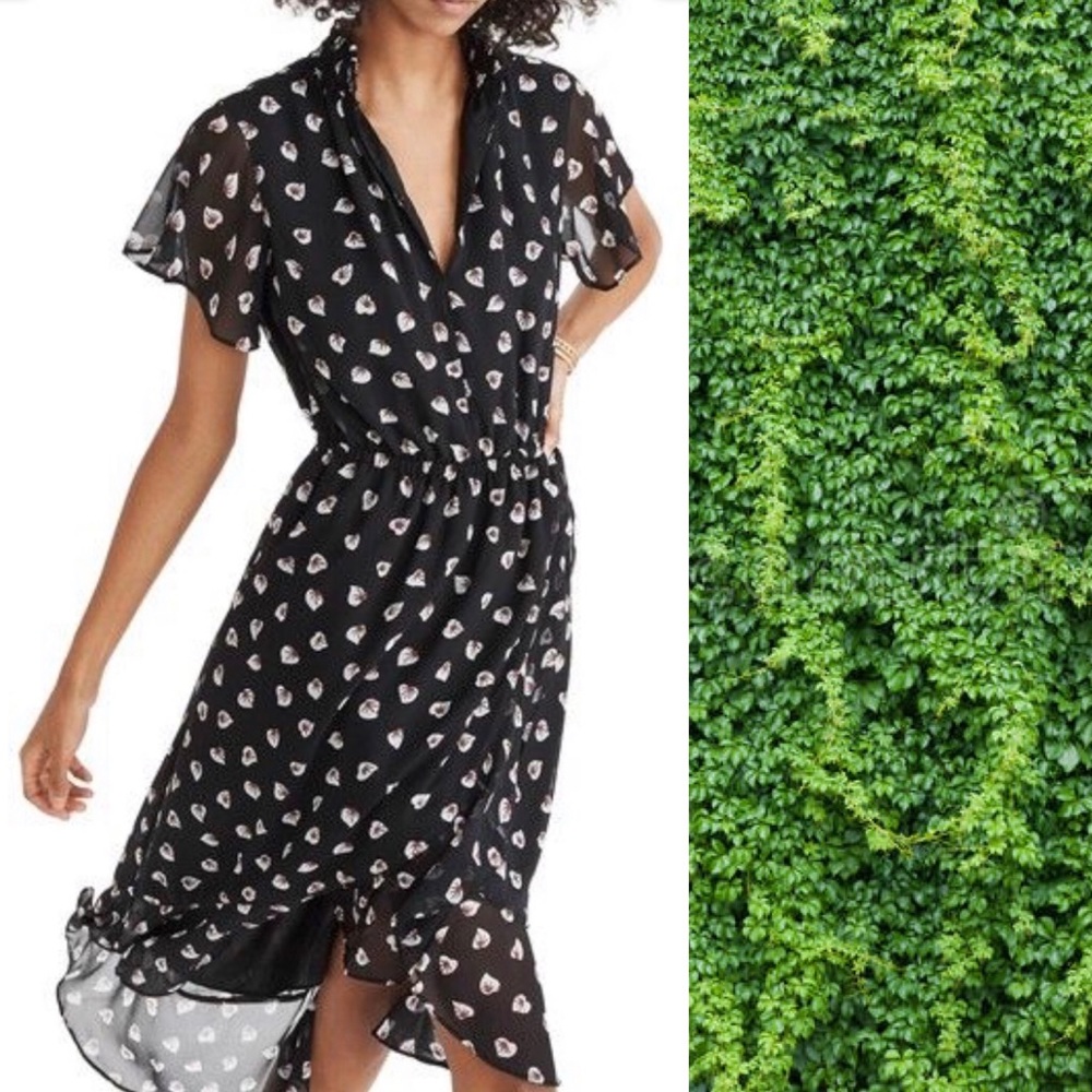 Madewell Amaryllis Ruffle Midi Dress
